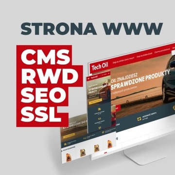 Strona internetowa www cms, ssl, hosting, mobilna