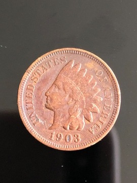USA 1 cent Indian Head 1903 Rok