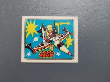 Unikalna naklejka retro LEGO kosmonauta pojazd