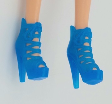 Buty dla lalki Barbie Standard niebieskie szpilki