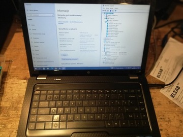 Laptop HP G62 - sprawny, kompletny, zasilacz