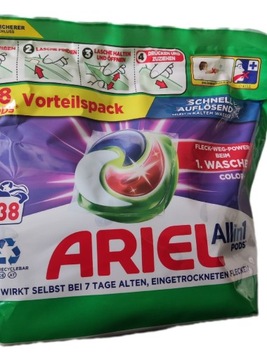 Kapsułki do prania Ariel Color All in1 38 szt. DE