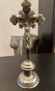 Krzyż stojący Pasyjka krucyfiks vintage 24 cm