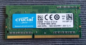 Micron 4GB DDR3L 1600MHz CT51264BF160BJ.C8FED