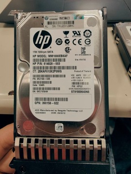 HP 614828-003 1TB 7.2K SATA III 2.5'' MM1000EBKAF