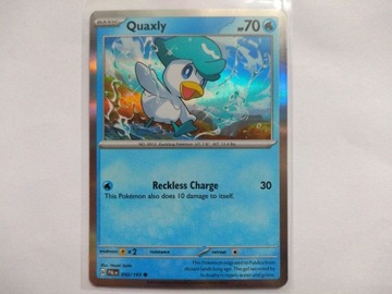 Karta Pokemon Quaxly PAL 050 Holo