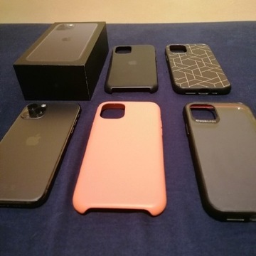 Iphone 11 pro, 64gb, 4 etui, 90% bateria, IDEALNY