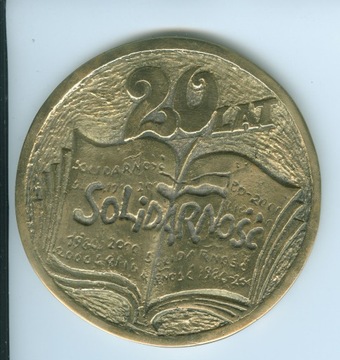 Medal 20 lat Solidarności nauczycielsk Białystok