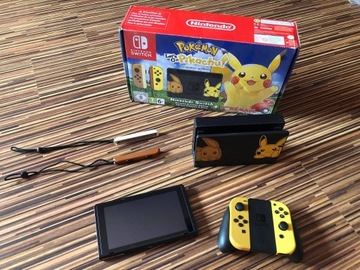 Nintendo Switch Pokemon Edition + gry + akcesoria