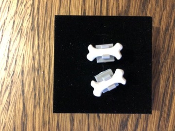 Kolczyki Lego klasyczne psie kości