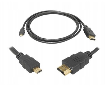 Kabel microHDMI - HDMI - 3m - Lexton LXHD78