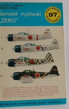 Typy broni TBiU 97 samolot Zero