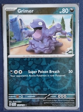 Scarlet & Violet Grimer 126/198 Reverse Holo 