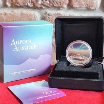 Srebrna Moneta AURORA Australis Proof Perth Mint