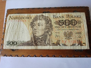 BANKNOT 500 złotych Tadeusz Kościuszko 1982 rok