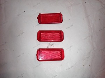 Odblask drzwi czerwony Skoda fabia,Audi A3 8p,A4 