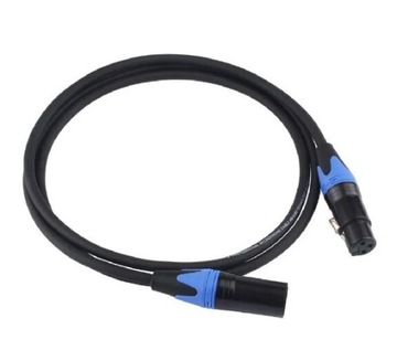 Kabel 1m XLR DMX 3pin