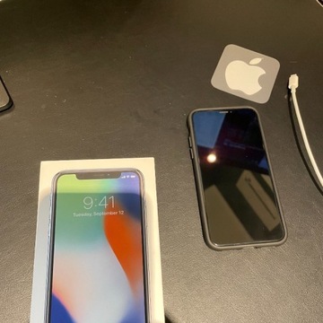 Iphone X super stan, gwarancja 1m-c - etui gratis