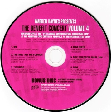 WARREN HAYNES:THE BENEFIT CONCERT VOL.4 (BONUS CD)