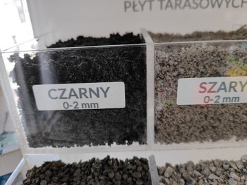 Fuga do kostki płyt tarasowych czarny0-2mm piasek 