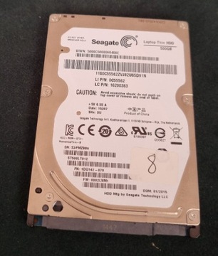 Dysk HDD Seagate Laptop thin 500GB .8
