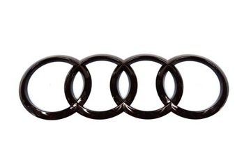 Emblemat logo Audi czarne 200 175 mm klapa
