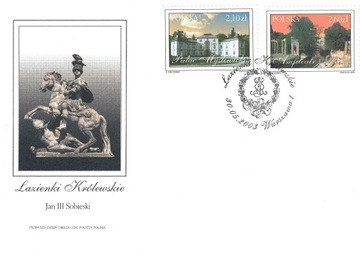 FDC Fi3904 3905 2003 Łazienki królewskie