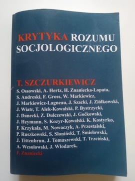 KRYTYKA ROZUMU SOCJOLOGICZNEGO 