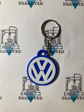 Brelok do kluczy Volkswagen, wydruk 3D