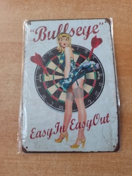 Plansza Bullseye nowa w stylu retro pin-up okazja