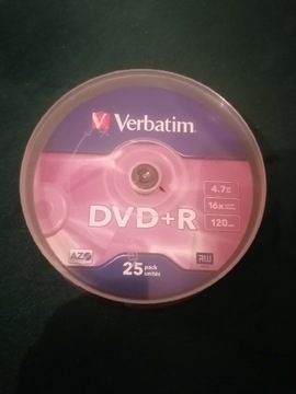 Płyta DVD Verbatim 4,7Gb 16x 120minczysta 25szt.