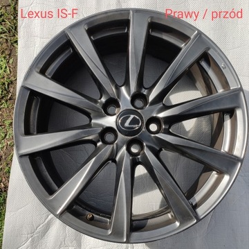 Lexus IS-F oryginalna felga PRAWY / PRZÓD 19"