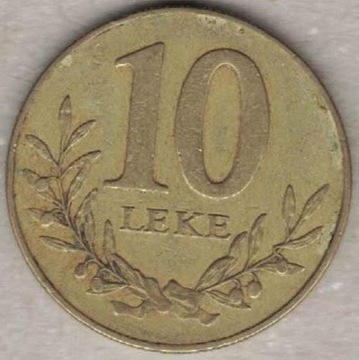 Albania 10 leke leków 1996 nr 2