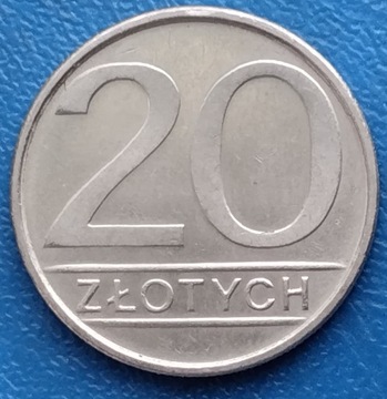 20 zł 1985 r. Nominał. Bez obiegu.