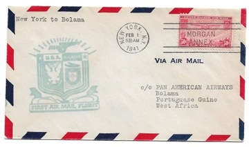 Pierwszy lot USA - Gwinea Portugalska, 1.2.1941