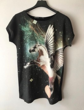 Bluzka house s 36 t-shirt pegaz galaxy jednorożec