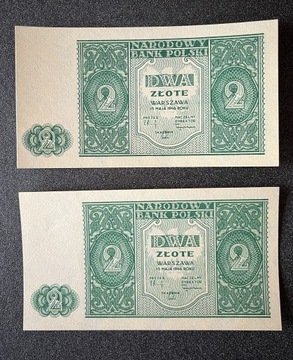 2 złote 1946 pełne UNC