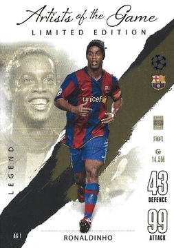 TOPPS MATCH ATTAX 2023/2024 RONALDINHO LIMITED AG1