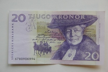 20 koron szwedzkich TJUGO KRONOR