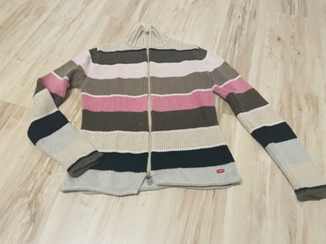 Sweter w szerokie pasy ESPRIT roz. S ok. 152/158