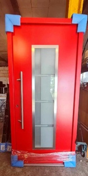 Drzwi zewnętrzne z antabą czerwone REL 3020