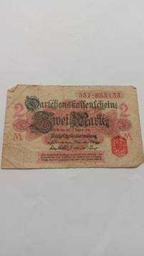 2 Marki 1914 rok Niemcy 