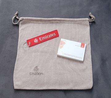 Emirates brelok notes torba - gadżety lotnicze 