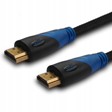 Kabel HDMI 1.4 Savio CL-49 czarny 5m