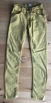 ZARA boys żółte jeansowe rurki 140/146