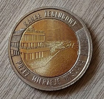 Moneta 5 zł kanał zeglugowy 2023