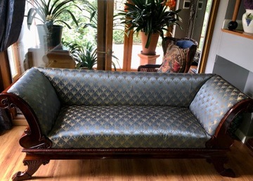 Elegancka Kanapa / Sofa Biedermeier Antyk XIX w.