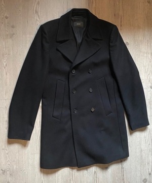 Płaszcz czarny wełniany elegancki JOOP! XL