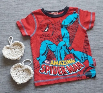 Bluzka T-shirt Spiderman TU 1 1,5 roku 80 86 cm