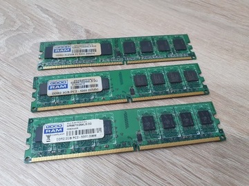 Pamięć RAM Goodram DDR2 PC2-5300, 2GB, 1GB, 512MB